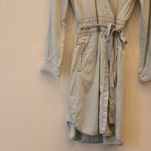 SOLD DVF Diane von Furstenberg x Current Elliott Size 4 Small The Wrap Dress - Picture 6 of 8